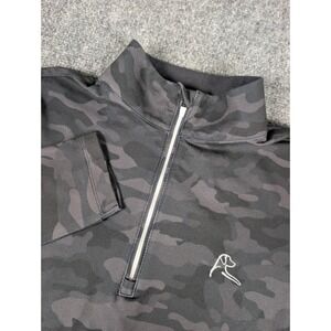 Rhoback Quarter Zip Women XS Black Camo Performance Pullover FA23_1_WQZP_RHO